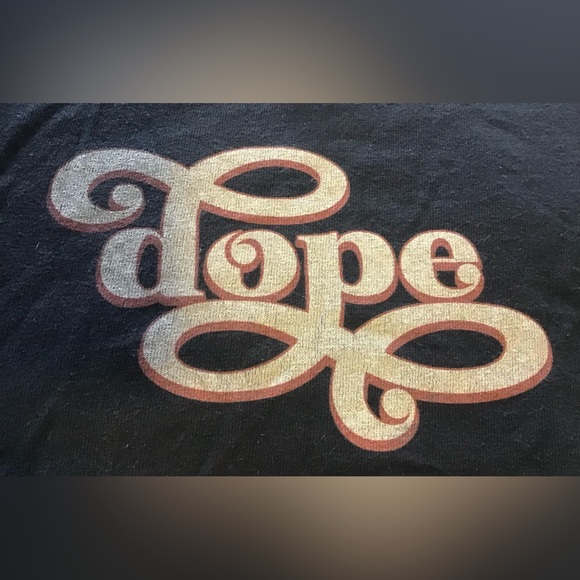 Gildan USA “Dope” Cropped T-shirt Black, M - Picture 2 of 4